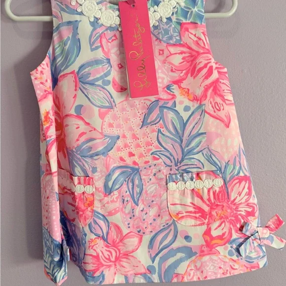 Lilly Pulitzer Girls Floral Shift Dress: Size 18-24 months (NEVER WORN) - Picture 1 of 3